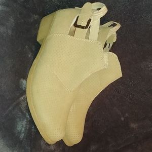 Tan Faux Leather ankle boots